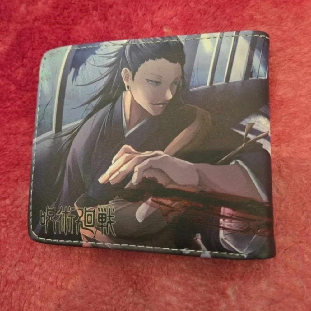 New jujutsu kaisen anime manga leather wallet